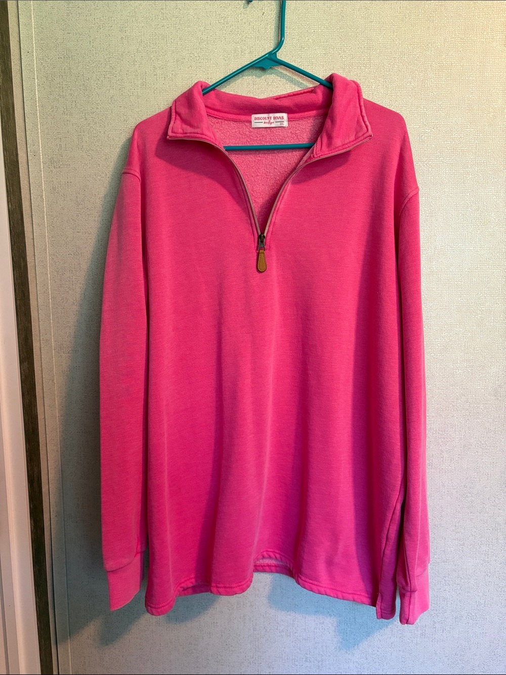 Hot Pink Quarter-Zip Pullover